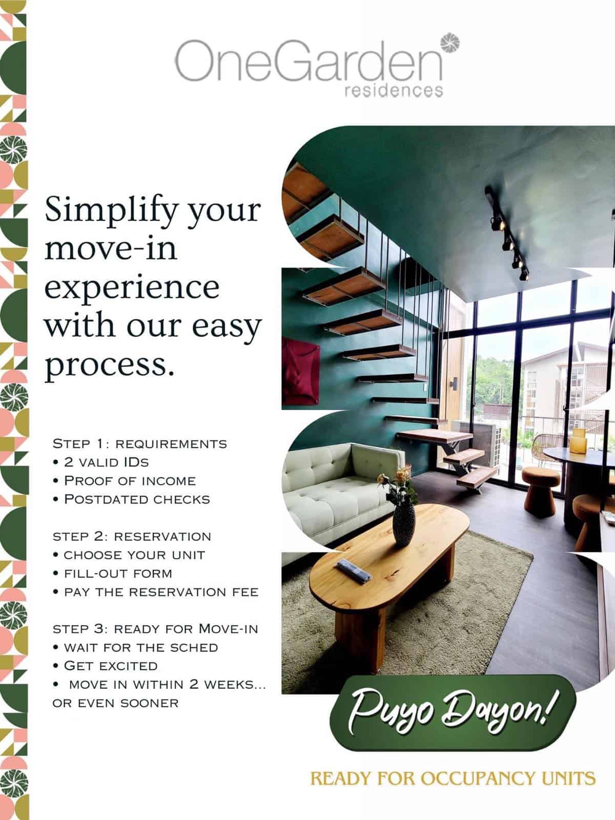 One Garden Residences 2024 March poster