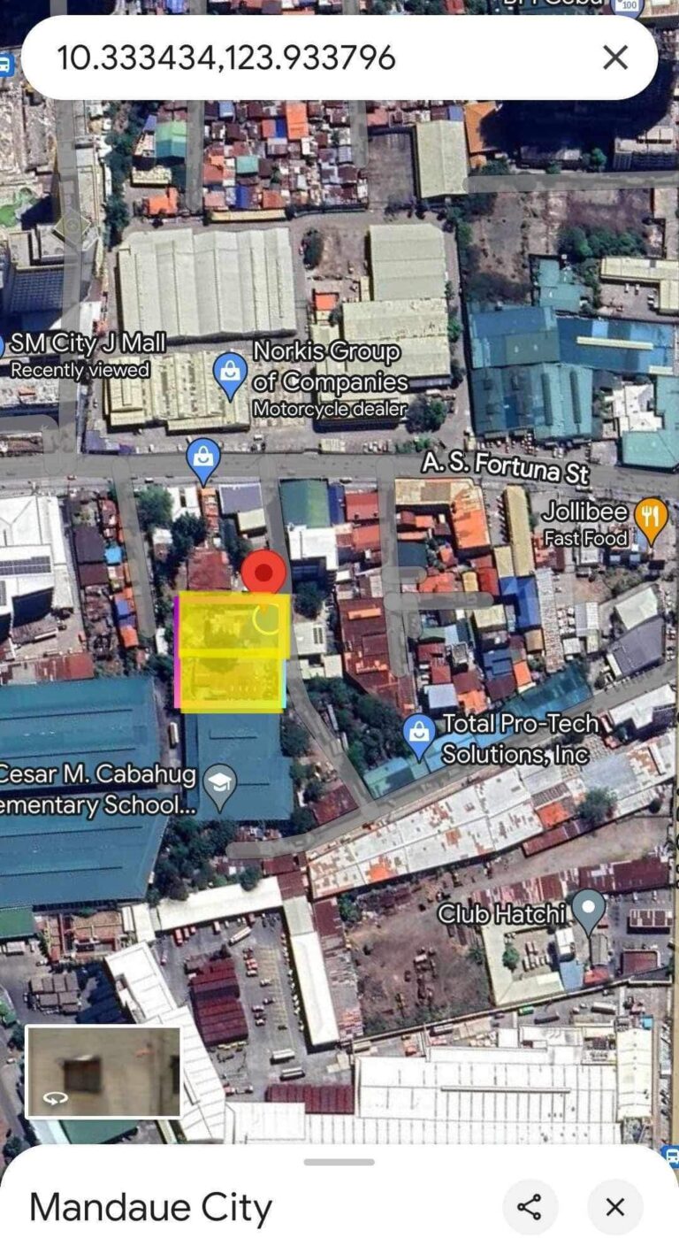 Commercial Lot for Sale with Existing Structure in AS Fortuna Street 1