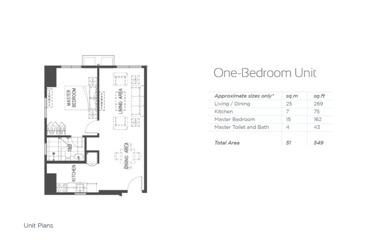 Cerule at Solinea by ALVEO 1(1 Bedroom) unit plan
