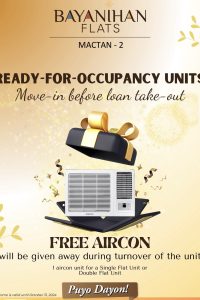 free aircone for bayanihan flats – mactan 2 free aircone for bayanihan flats - mactan 2 - list of requirments